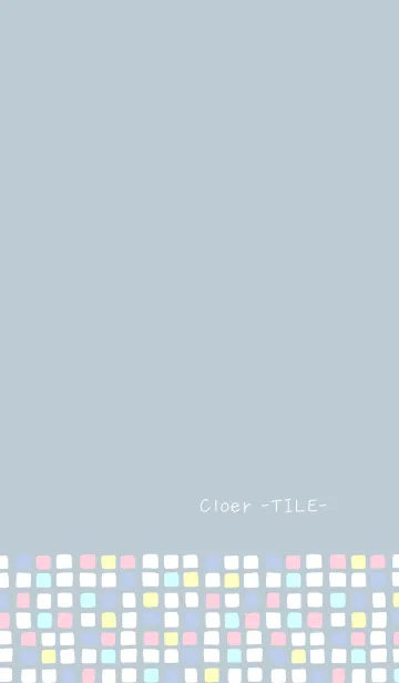 [LINE着せ替え] Cloer -TILE- 02の画像1