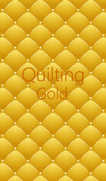 [LINE着せ替え] Quilting [Colors 07] Goldの画像1