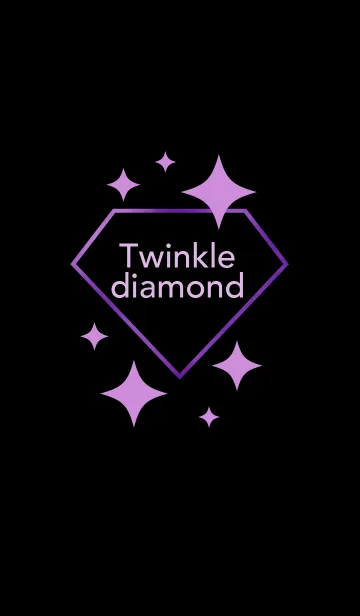 [LINE着せ替え] キラキラダイヤモンド2(紫)の画像1