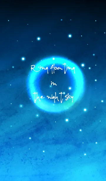 [LINE着せ替え] Ring floating in the night sky.の画像1