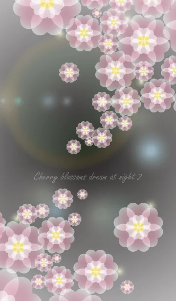 [LINE着せ替え] Cherry blossoms dream at night 2の画像1