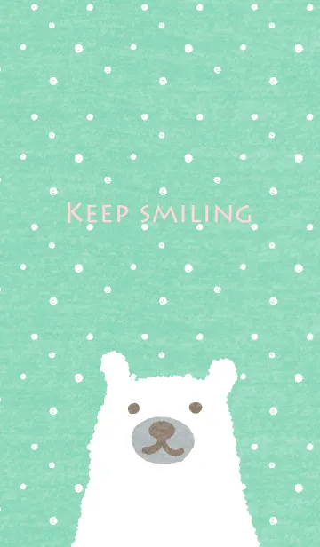 [LINE着せ替え] Keep Smiling -Simple mint-の画像1