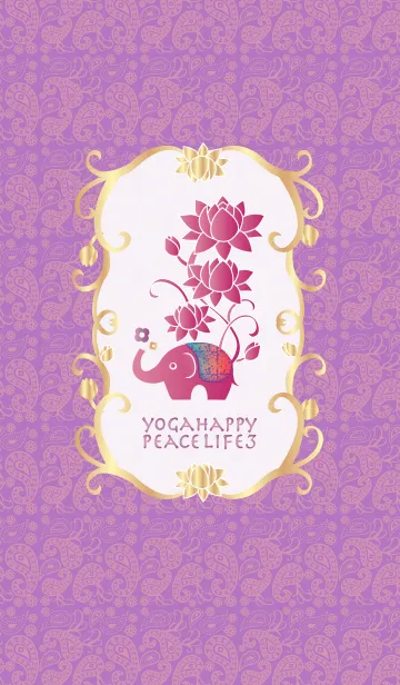 [LINE着せ替え] Yoga happy peace life3の画像1