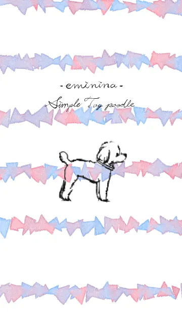 -eminina-シンプルトイプードルの着せ替えメイン画像