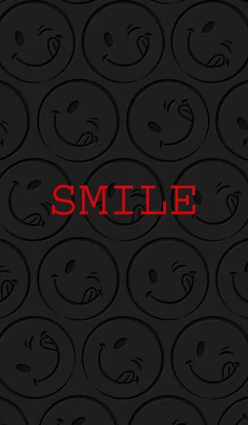 [LINE着せ替え] Smile Theme -Black-の画像1