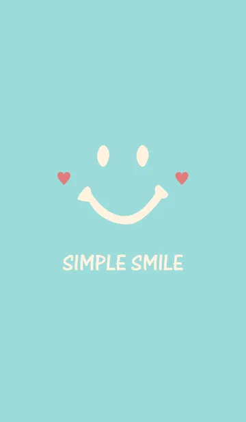 [LINE着せ替え] SIMPLE SMILE. -Blue＆Ivory-の画像1