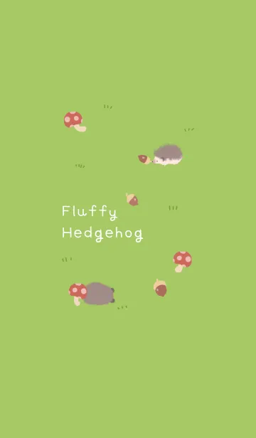 [LINE着せ替え] Fluffy Hedgehog (J)の画像1