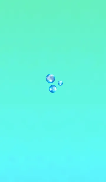 [LINE着せ替え] おしゃれな泡ブルーの画像1