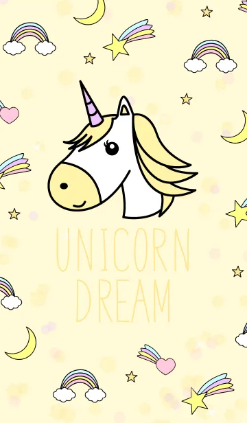 ユニコーン☆ドリーム パステルイエローのLINE着せ替え