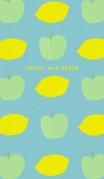 [LINE着せ替え] レモン＆アップル*グリーンの画像1