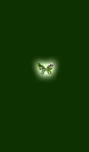 [LINE着せ替え] 幸運のクリスタルグリーン蝶の画像1