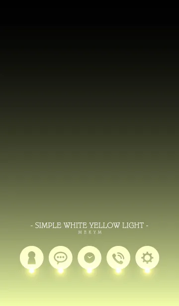 [LINE着せ替え] - SIMPLE WHITE YELLOW LIGHT -の画像1