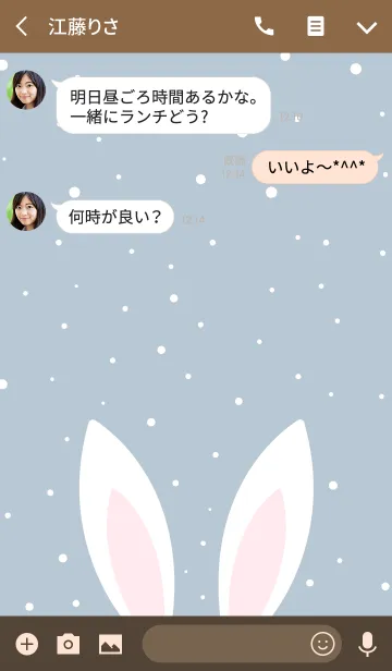 [LINE着せ替え] RABBIT EAR 3の画像3
