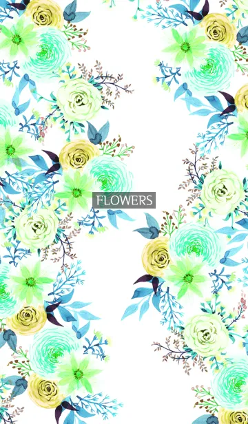 [LINE着せ替え] water color flowers_489の画像1