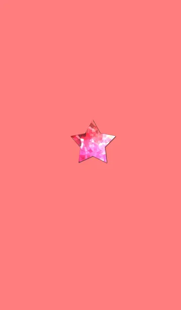 [LINE着せ替え] クリスタルレッドスターの画像1