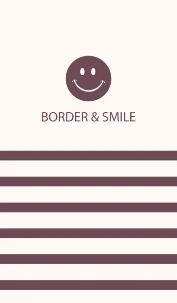 [LINE着せ替え] BORDER ＆ SMILE -COCOA-の画像1
