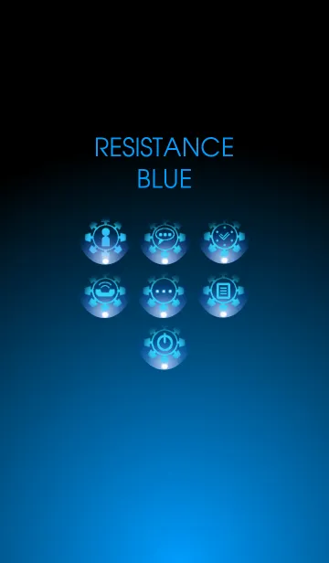 [LINE着せ替え] RESISTANCE BLUEの画像1
