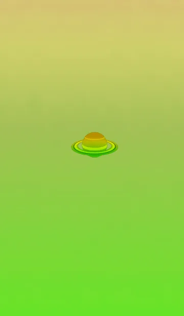 [LINE着せ替え] シンプルプラネットライトグリーングラデの画像1