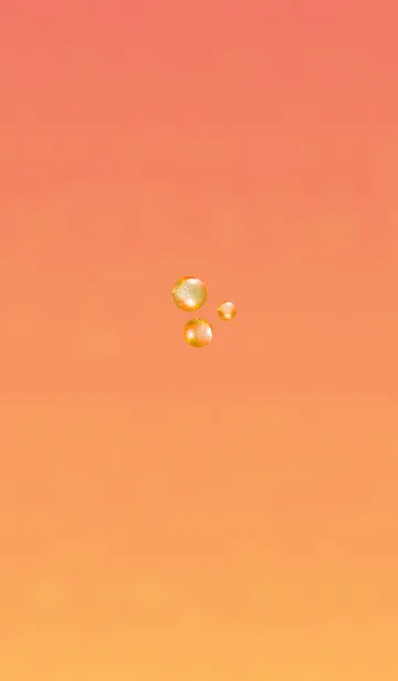 [LINE着せ替え] おしゃれな泡レッドオレンジの画像1