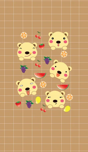 [LINE着せ替え] Cute bear theme v.11 (JP)の画像1