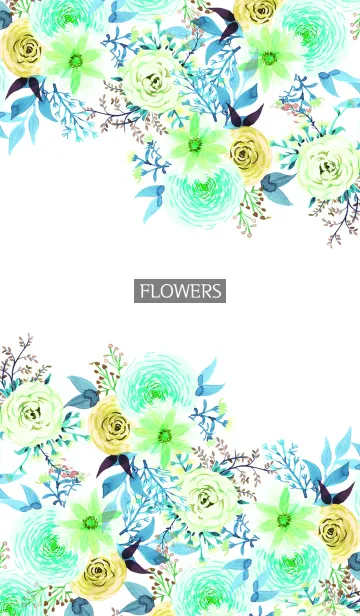 [LINE着せ替え] water color flowers_491の画像1