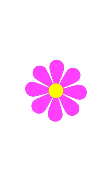 [LINE着せ替え] シンプル ピンク フラワー 花 Ver.1の画像1