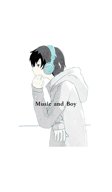 音楽と少年の着せ替えメイン画像