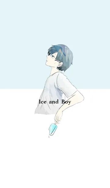 [LINE着せ替え] アイスと少年の画像1