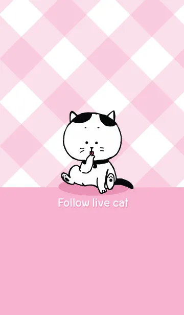 [LINE着せ替え] follow live catの画像1