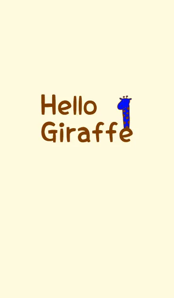 [LINE着せ替え] Hello Giraffe brown 11の画像1
