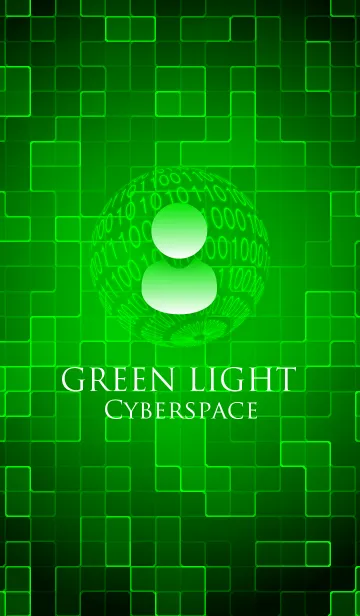 [LINE着せ替え] GREEN LIGHT - Cyberspace -の画像1