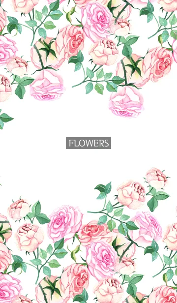 [LINE着せ替え] water color flowers_504の画像1