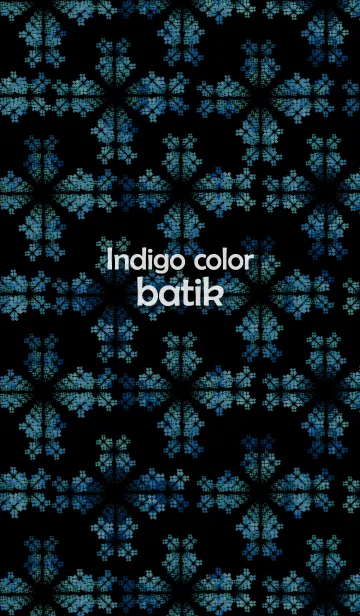 [LINE着せ替え] Indigo colorバティックの画像1
