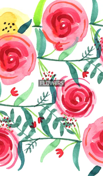 water color flowers_501の着せ替えメイン画像
