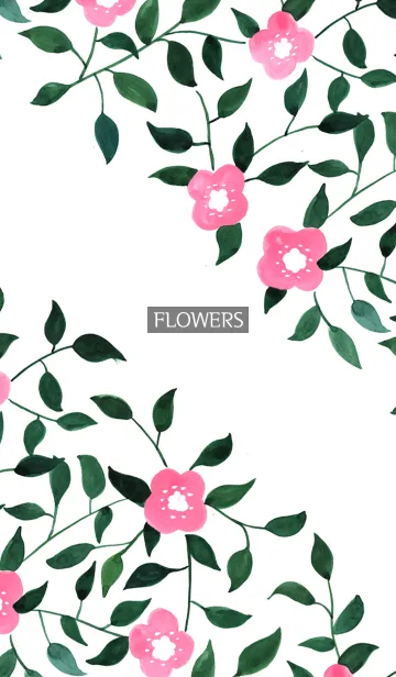 [LINE着せ替え] water color flowers_498の画像1
