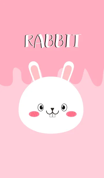 [LINE着せ替え] Simple Pretty White Rabbit Theme (jp)の画像1