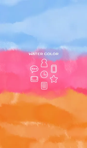 [LINE着せ替え] 水彩画 〜3カラーベースの画像1