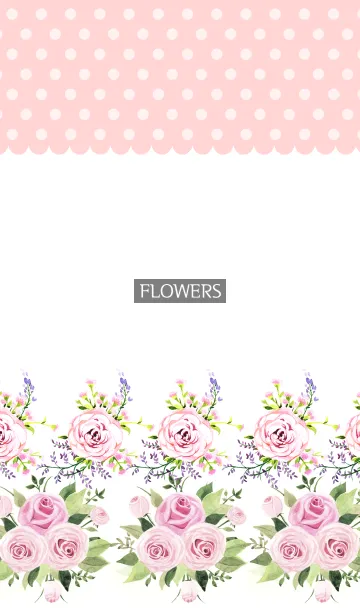 [LINE着せ替え] water color flowers_502の画像1