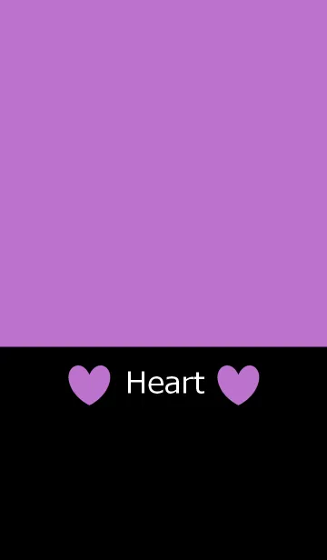[LINE着せ替え] 紫とシンプルハートの画像1