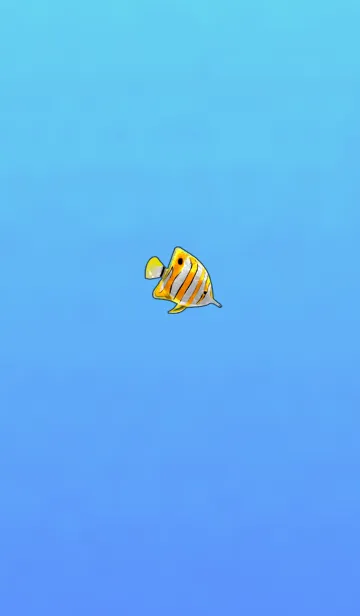 [LINE着せ替え] おしゃれ魚ブルーの画像1