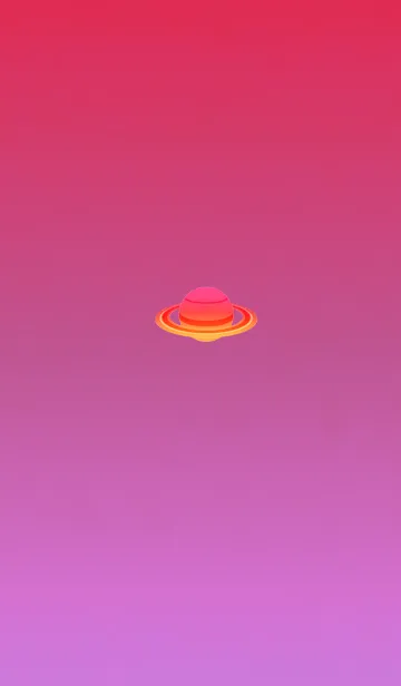 [LINE着せ替え] プラネットグラデレッドの画像1