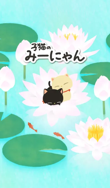 子猫のみーにゃん～睡蓮～の着せ替えメイン画像