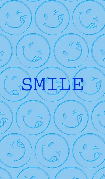Smile Theme -Light blue-の着せ替えメイン画像