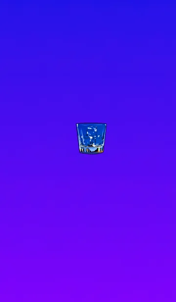 [LINE着せ替え] おしゃれ氷グラスブルーパープルの画像1