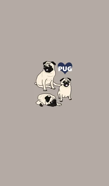 [LINE着せ替え] 大好きパグ！！の画像1