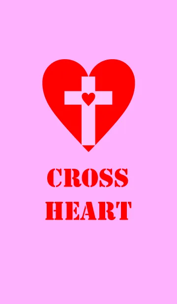 [LINE着せ替え] クロス ハート スタイル 9の画像1