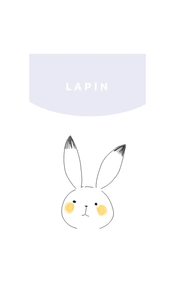 [LINE着せ替え] うさぎシンプルの画像1