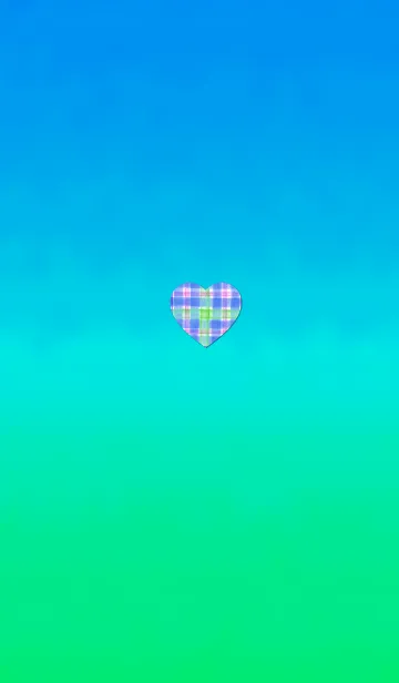 [LINE着せ替え] シンプル水彩チェックライトブルーの画像1