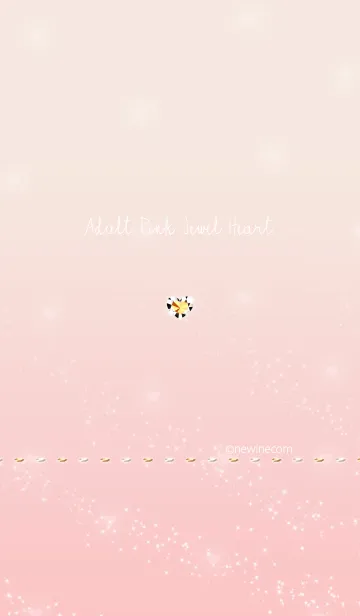 [LINE着せ替え] オトナ ピンク ジュエル ハートの画像1