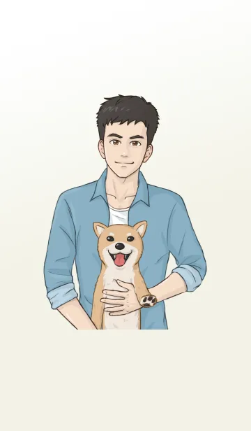 [LINE着せ替え] 犬系男子の画像1